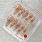Promake | Best-Selling Luxury Handmade Press On Nails for Women, Reusable Acrylic Fake Nails with 3D Nail Art, Rhinestones and Unique Designer Styles, Multiple Shapes and Lengths, Upgraded Nail Application Kit