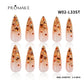 Promake Wonders Handmade Press-On Nails - Open InLive Crystal Design, Single Item, Luxury Unique Style, Salon Quality, Long Length, S-L Sizes, 4 Sets of Nail Tools, Handmade Press Ons