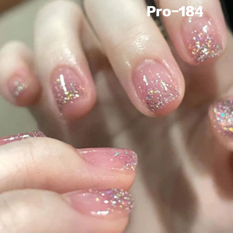[Buy 6 Get 2]Promakepro Short-Length 160-240 Press on Nails Manicure 24PCS/Sets Unique Design Reusable