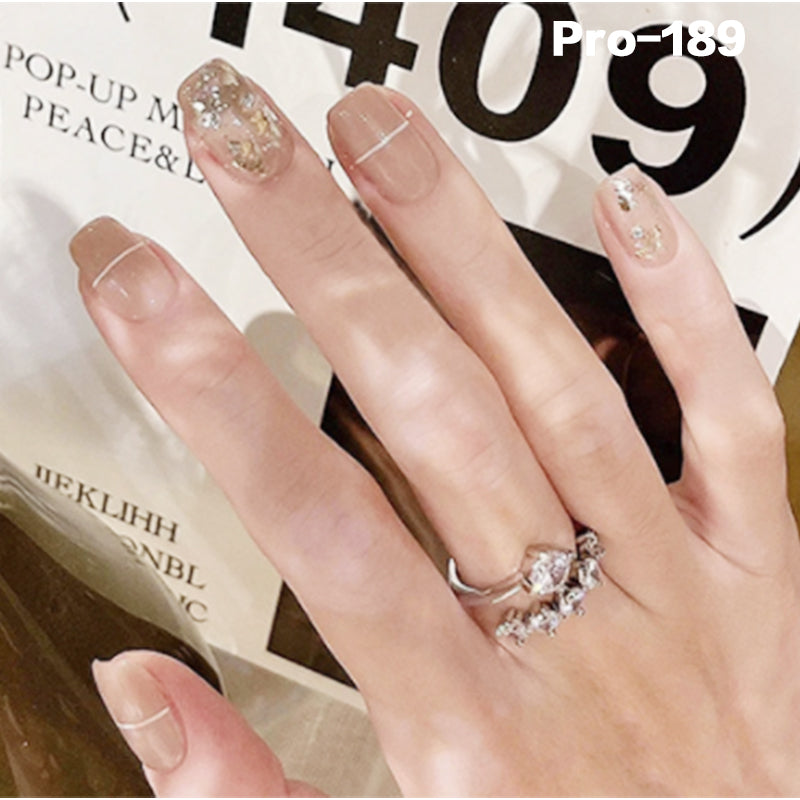 [Buy 6 Get 2]Promakepro Short-Length 160-240 Press on Nails Manicure 24PCS/Sets Unique Design Reusable