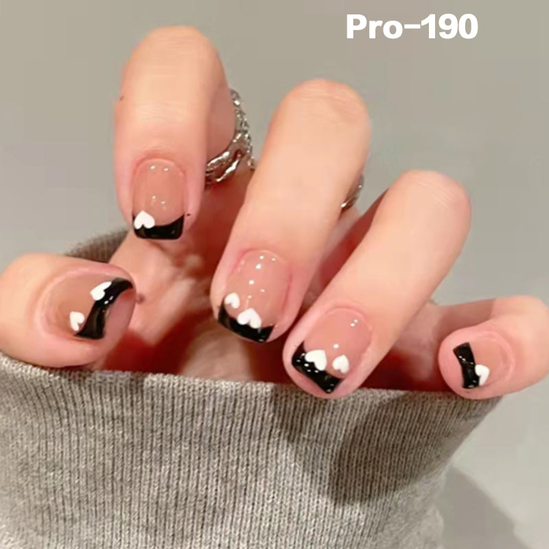 [Buy 6 Get 2]Promakepro Short-Length 160-240 Press on Nails Manicure 24PCS/Sets Unique Design Reusable