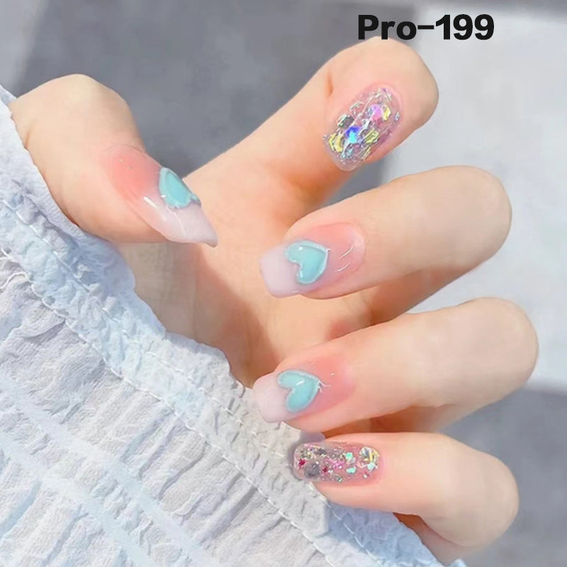 [Buy 6 Get 2]Promakepro Short-Length 160-240 Press on Nails Manicure 24PCS/Sets Unique Design Reusable