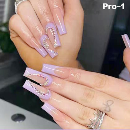 [Buy 6 Get 2]Promakepro Long-length 1-100 Press On Nails 24PCS/Sets Unique Design High Quality Reusable