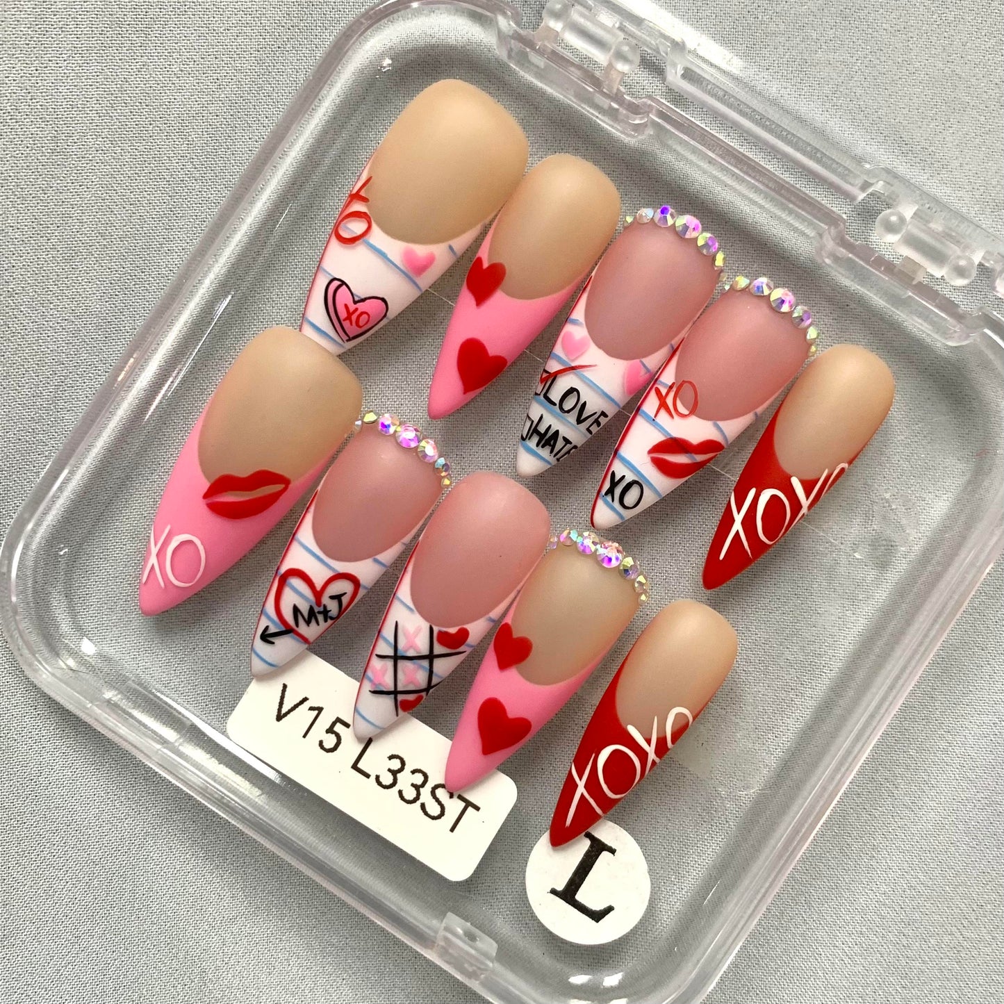 Promake 2026 New Summer Press-On Nails Collection| 100% Handmade Luxury Nails- Beach Ready Nails- Salon Nails at Home- Long Nail Set  with Art Designs & Care Tools - Ready to Gift - Size S-L