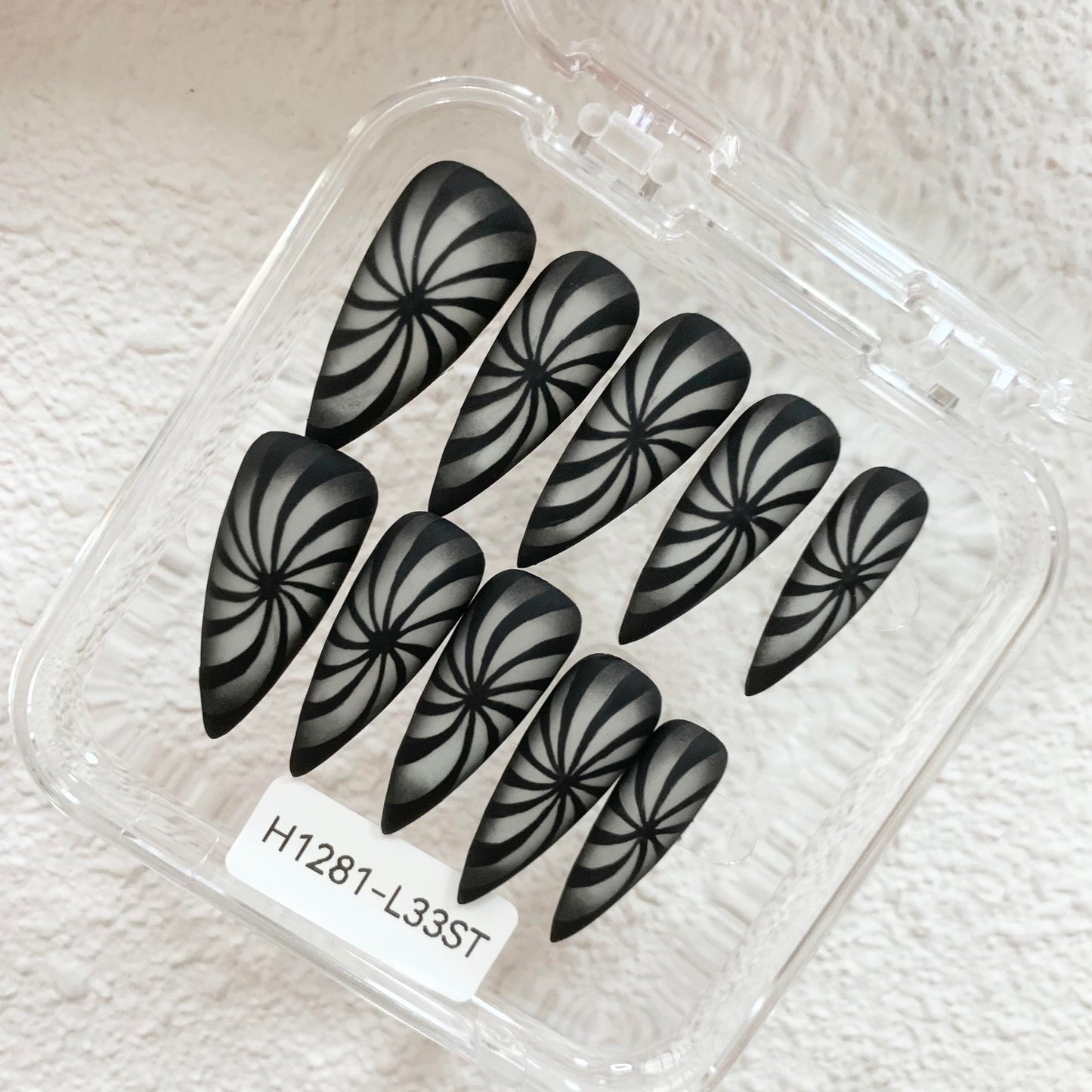 Promake | Two Trending  Luxury Handmade Acrylic Press On Nails for Women - Reusable, 3D Nail Art, Rhinestones, Unique Designer Styles, Multiple Shapes & Lengths, Upgraded Application Kit, Multi-Size