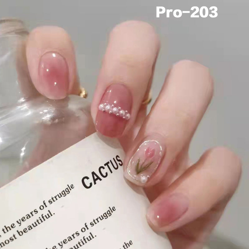 [Buy 6 Get 2]Promakepro Short-Length 160-240 Press on Nails Manicure 24PCS/Sets Unique Design Reusable
