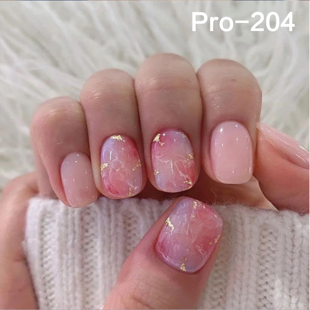 [Buy 6 Get 2]Promakepro Short-Length 160-240 Press on Nails Manicure 24PCS/Sets Unique Design Reusable