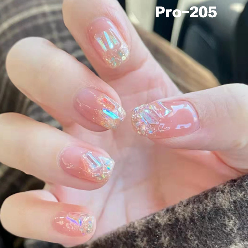 [Buy 6 Get 2]Promakepro Short-Length 160-240 Press on Nails Manicure 24PCS/Sets Unique Design Reusable