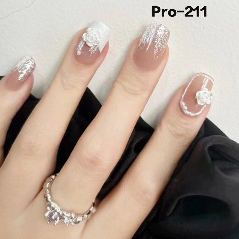 [Buy 6 Get 2]Promakepro Short-Length 160-240 Press on Nails Manicure 24PCS/Sets Unique Design Reusable