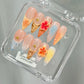Promake 2026 New Summer Press-On Nails Collection| 100% Handmade Luxury Nails- Beach Ready Nails- Salon Nails at Home- Long Nail Set  with Art Designs & Care Tools - Ready to Gift - Size S-L
