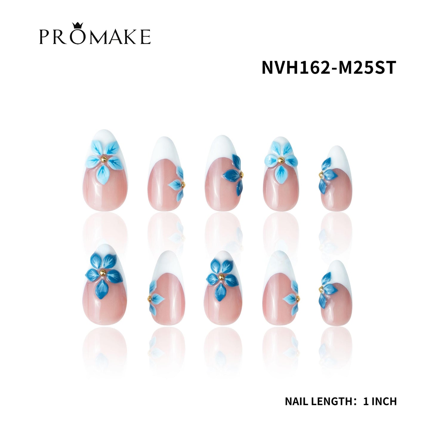 Promake Nails | XS Size | 100% Handmade Luxury Nails-  Luxury Handmade Press on Nails-Nail Art Nail Care-With Nails Tools-Different Length