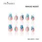 Promake Nails | XS Size | 100% Handmade Luxury Nails-  Luxury Handmade Press on Nails-Nail Art Nail Care-With Nails Tools-Different Length
