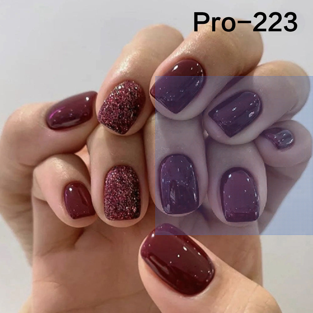 [Buy 6 Get 2]Promakepro Short-Length 160-240 Press on Nails Manicure 24PCS/Sets Unique Design Reusable