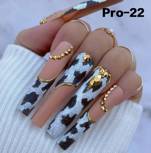 [Buy 6 Get 2]Promakepro Long-length 1-100 Press On Nails 24PCS/Sets Unique Design High Quality Reusable