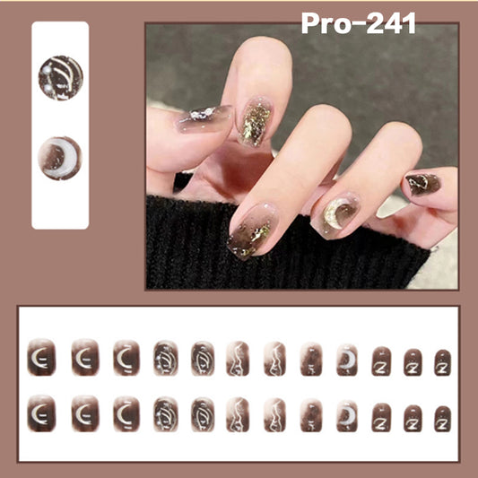 [Buy 6 Get 2]Promakepro Short-Length 241-310Press on Nails Manicure 24PCS/Sets Unique Design Reusable