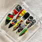 Promake Juneteenth Celebration Press-On Nails – Honor Freedom & Equality | Black History Month Gift