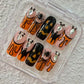 Promake Spooky Aesthetic Press On Nail Kit Set - Handmade Finish Decorative Nails, Reusable Secure Acrylic False Manicure with Tools, Various Sizes, Easy Wear Fashionable Gothic Styles for Women