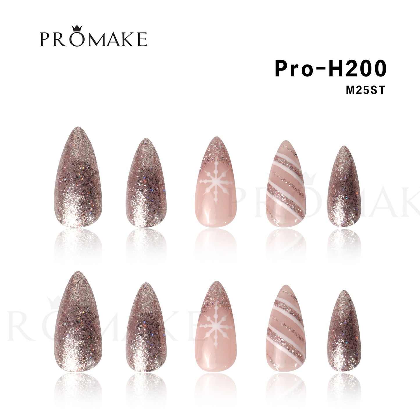 Promake | NV2 Warehouse In-Stock | Luxury Handmade Press On Nails | Short to Long Lengths | Upgraded Tool Kit