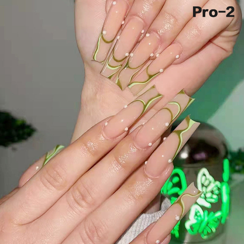 [Buy 6 Get 2]Promakepro Long-length 1-100 Press On Nails 24PCS/Sets Unique Design High Quality Reusable