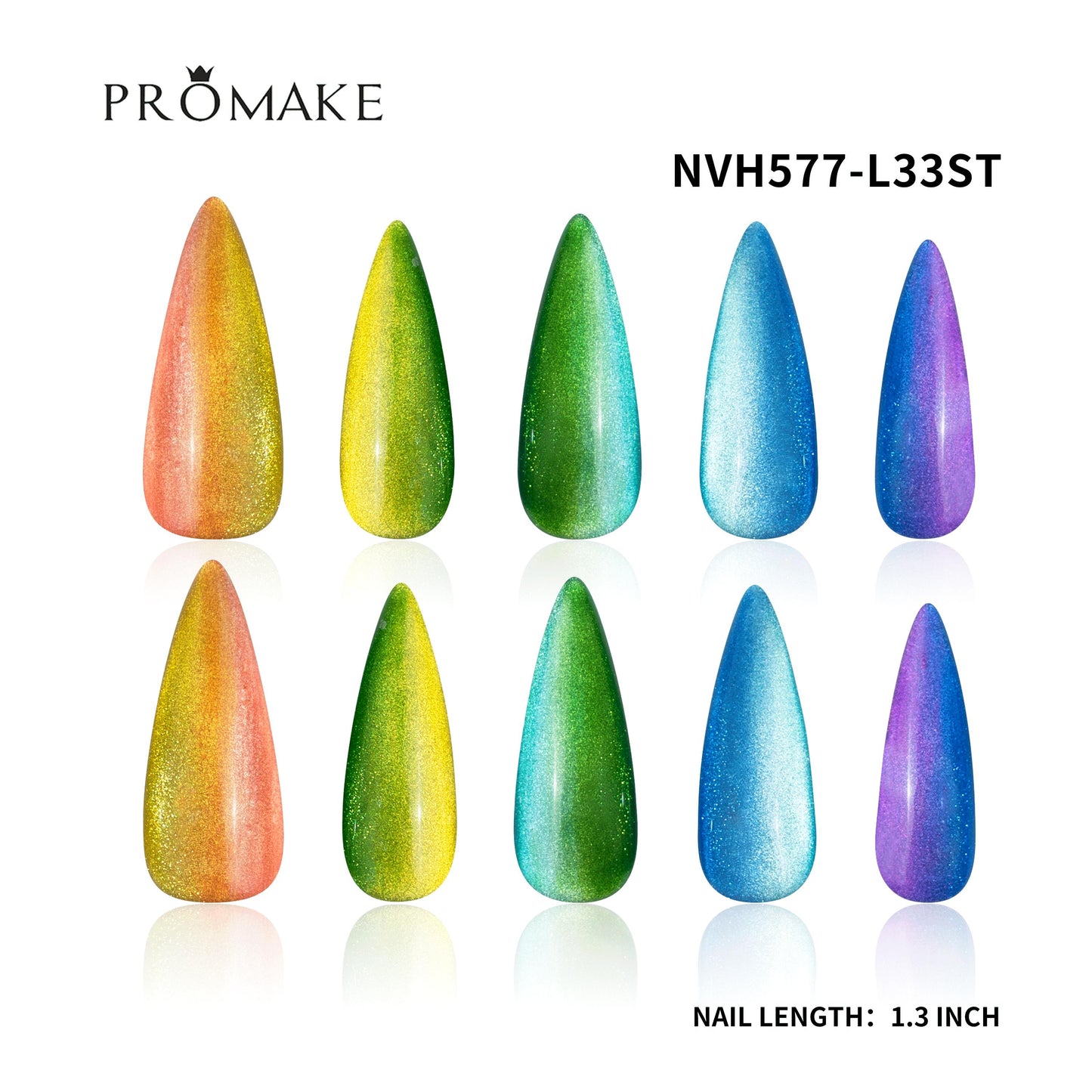 Promake Nails | New XS Size | 100% Handmade Luxury Nails-  Luxury Handmade Press on Nails-Nail Art Nail Care-With Nails Tools-Different Length