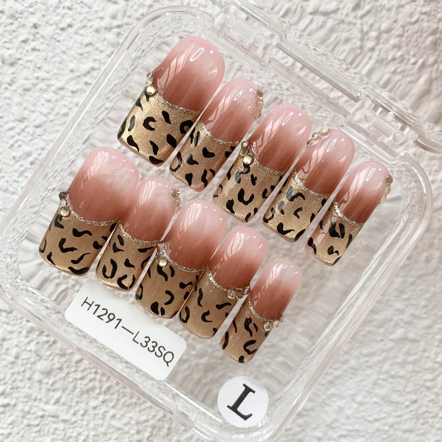 Promake | Two Trending  Luxury Handmade Acrylic Press On Nails for Women - Reusable, 3D Nail Art, Rhinestones, Unique Designer Styles, Multiple Shapes & Lengths, Upgraded Application Kit, Multi-Size