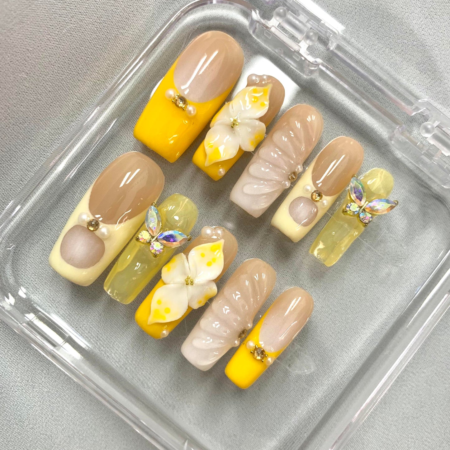 PROMAKENAILS IN Stock Luxury  Press On Nails – Salon Quality Handmade-Almond/Square/Stiletto-Fake nails-Ins style-Cat eye/For daily eye