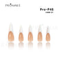 Promake French Classical -  100% Handmade Nails- Press On Nails- Elegance nails-Luxurious Nails-10 PCS with Glue,Coffin French Tips,Stiletto French Tips,Almond French Tips,Perfect for DIY Nail Art and Gifts-size -XS-XL