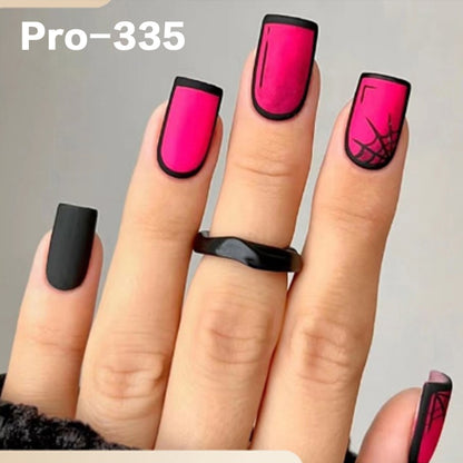 [Buy 6 Get 2]Promakepro 335~368 Press on Nails with Halloween Design 24PCS/Sets Reusable