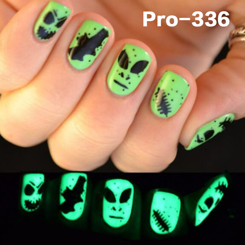 [Buy 6 Get 2]Promakepro 335~368 Press on Nails with Halloween Design 24PCS/Sets Reusable