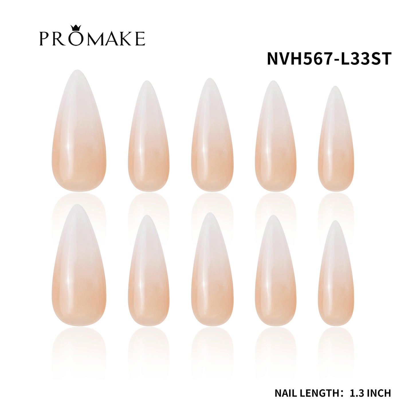 Promake TO BE ANGEL -  Luxury Handmade Press on Nails- Nail Art Nail Care-  With Nails Tools-  S-L Size