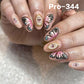 [Buy 6 Get 2]Promakepro 335~368 Press on Nails with Halloween Design 24PCS/Sets Reusable