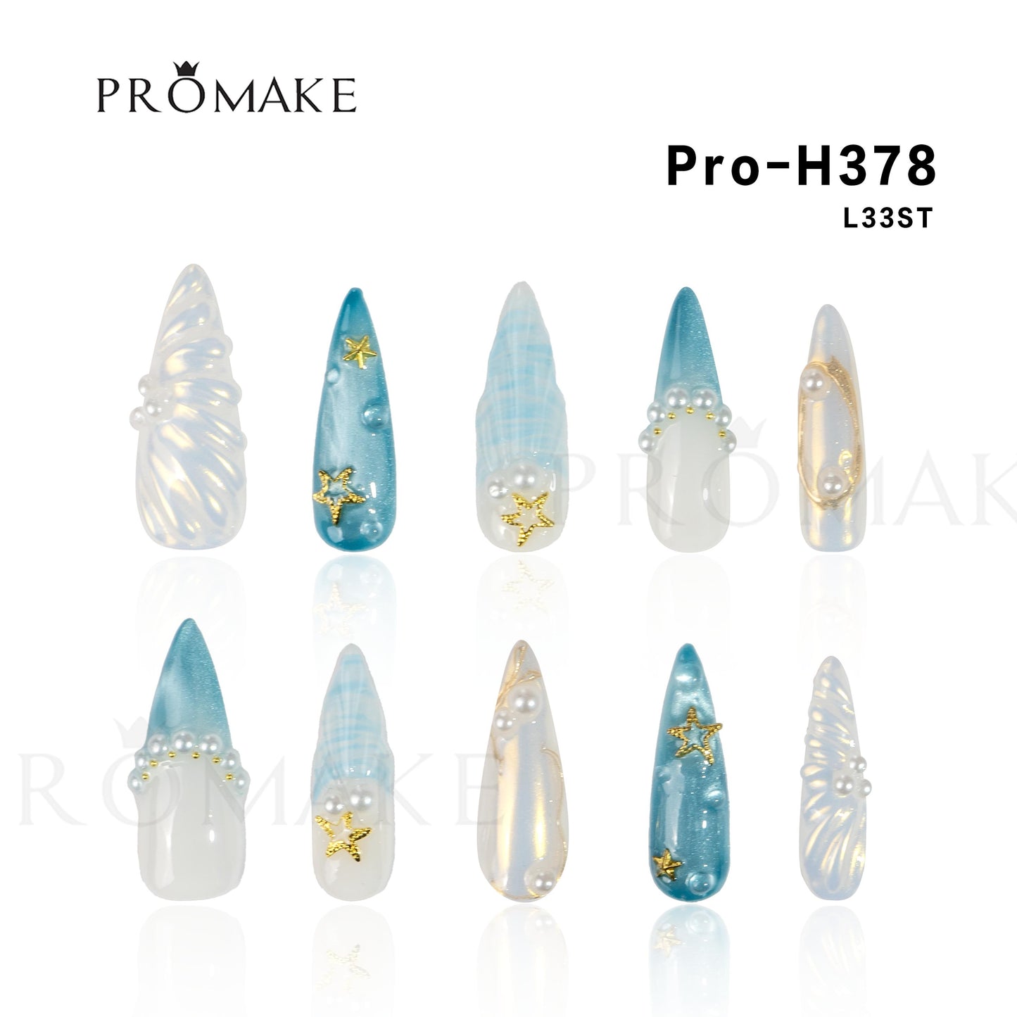 Promake Nails | New XS Size | 100% Handmade Luxury Nails-  Luxury Handmade Press on Nails-Nail Art Nail Care-With Nails Tools-Different Length