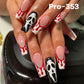 [Buy 6 Get 2]Promakepro 335~368 Press on Nails with Halloween Design 24PCS/Sets Reusable