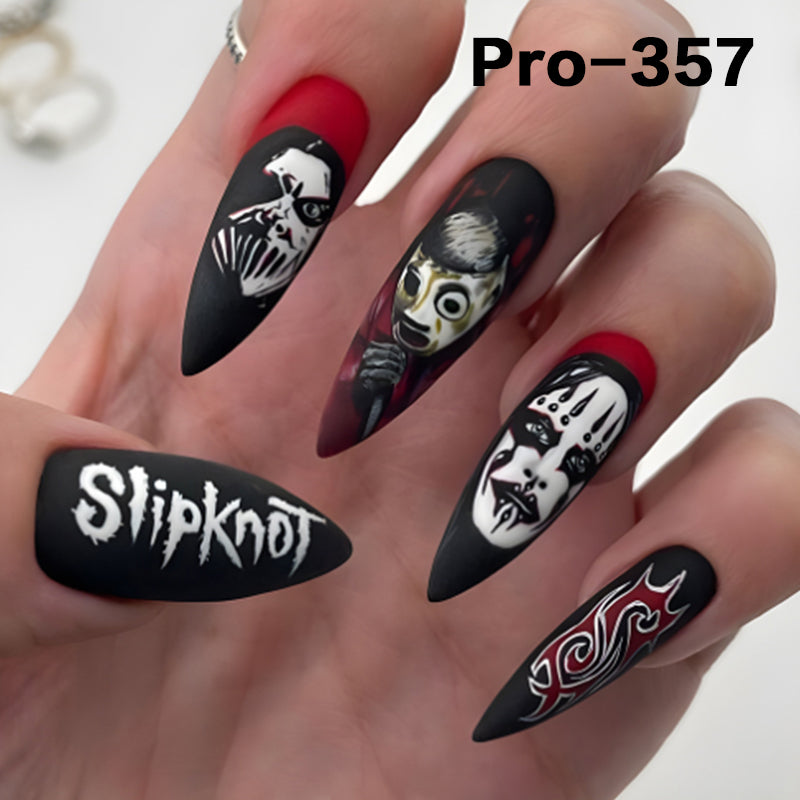[Buy 6 Get 2]Promakepro 335~368 Press on Nails with Halloween Design 24PCS/Sets Reusable
