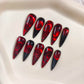 Promake | Love & Abundance Collection | Luxury Handmade Press On Nails with Gold Dollar & Heart Design | Reusable Custom Fit False Nails for Women