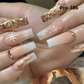 Promake Press on Nails with Christmas Design  6 Packs (144 Pcs) Reuseable Nails wtih Nail tools