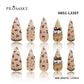 Promake | One Trending Luxury Handmade Press On Nails for Women, Reusable 3D Acrylic Fake Nails, Rhinestone & Unique Nail Art Designs, Multiple Shapes and Lengths, Ships from USA