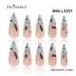 Promake Wonders Handmade Press-On Nails - Open InLive Crystal Design, Single Item, Luxury Unique Style, Salon Quality, Long Length, S-L Sizes, 4 Sets of Nail Tools, Handmade Press Ons