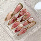 Promake | Best-Selling Luxury Handmade Press On Nails for Women, Reusable Acrylic Fake Nails with 3D Nail Art, Rhinestones and Unique Designer Styles, Multiple Shapes and Lengths, Upgraded Nail Application Kit