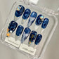 Promake 2026 New Summer Press-On Nails Collection| 100% Handmade Luxury Nails- Beach Ready Nails- Salon Nails at Home- Long Nail Set  with Art Designs & Care Tools - Ready to Gift - Size S-L