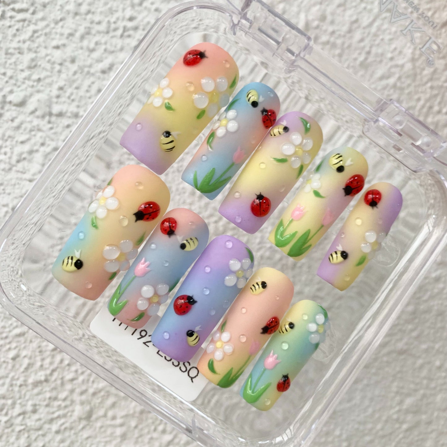 Promake | Best-Selling Luxury Handmade Press On Nails for Women, Reusable Acrylic Fake Nails with 3D Nail Art, Rhinestones and Unique Designer Styles, Multiple Shapes and Lengths, Upgraded Nail Application Kit