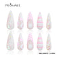 Promake x Kymieann Luxury Handmade Press on Nails-  Hand Nails and Toe Nails-  Nail Art Nail Care-With Nails Tools-  Salon Quality-  33MM Length-  Long Length-  S-L Size