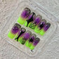 Promake Spooky Aesthetic Press On Nail Kit Set - Handmade Finish Decorative Nails, Reusable Secure Acrylic False Manicure with Tools, Various Sizes, Easy Wear Fashionable Gothic Styles for Women