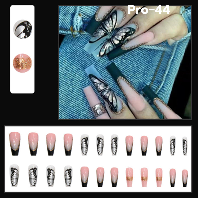 [Buy 6 Get 2]Promakepro Long-length 1-100 Press On Nails 24PCS/Sets Unique Design High Quality Reusable