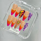 Promake 2026 New Summer Press-On Nails Collection| 100% Handmade Luxury Nails- Beach Ready Nails- Salon Nails at Home- Long Nail Set  with Art Designs & Care Tools - Ready to Gift - Size S-L