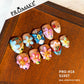 Promake | Symphony Spring Collection | Handmade 3D Floral Press On Nails | Multiple Lengths & Shapes