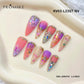 Promake x Kymieann Luxury Handmade Press on Nails-  Hand Nails and Toe Nails-  Nail Art Nail Care-With Nails Tools-  Salon Quality-  33MM Length-  Long Length-  S-L Size