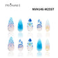 Promake [NV] 1inch /25MM- Luxury Handmade Press on Nails-Unique Design-High Quality Nails - With 4 Sets Nails Tools-Long Length-S-L Size