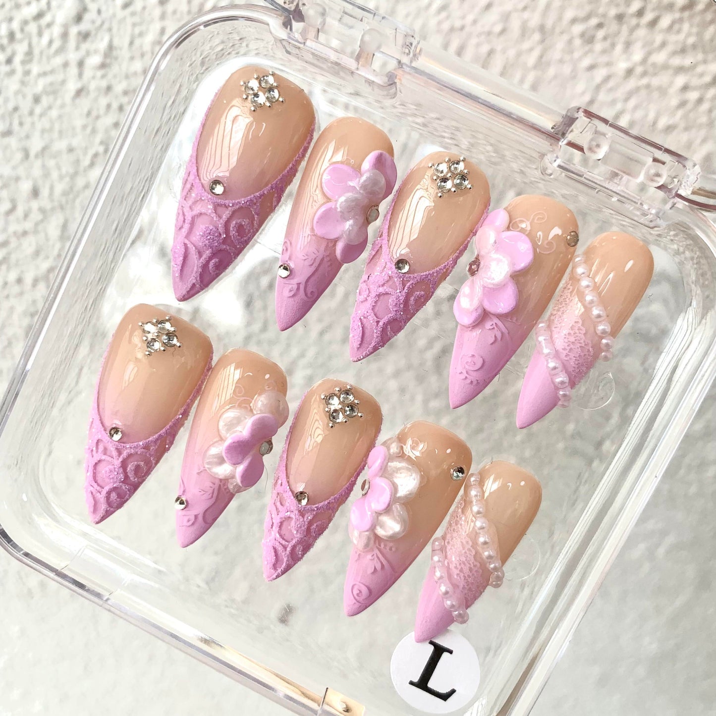 Promake Summer new design - Luxury Handmade Press On Nails, 2026 New Summer Nail ,beach nails,floral nails | long lasting/reuse,sumer limitetd