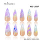 Promake x Kymieann Luxury Handmade Press on Nails-  Hand Nails and Toe Nails-  Nail Art Nail Care-With Nails Tools-  Salon Quality-  33MM Length-  Long Length-  S-L Size
